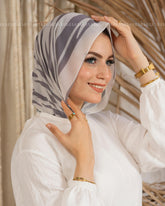 Striped grish Mini Scarf