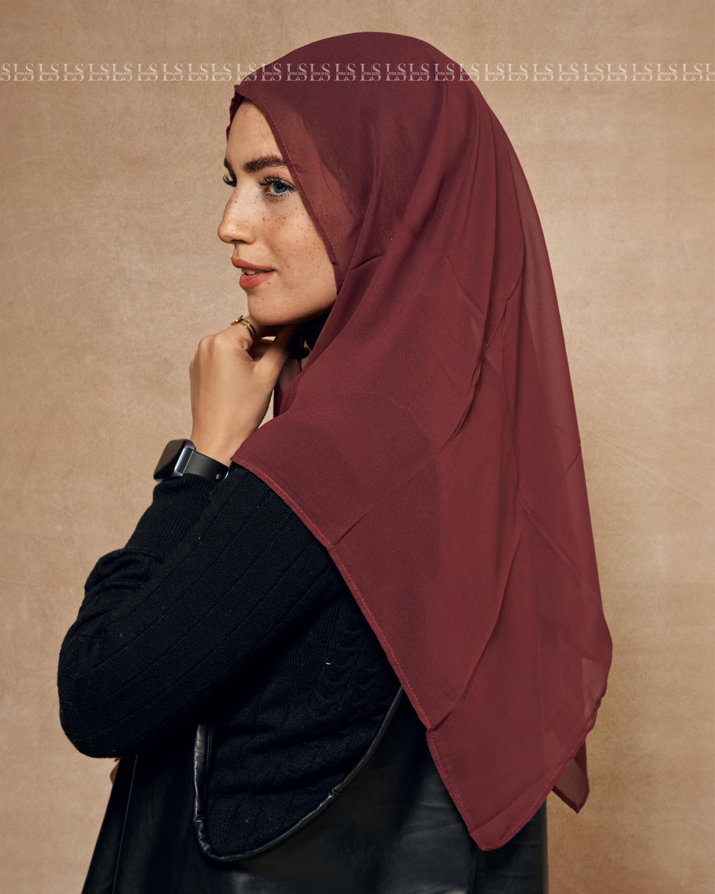 Burgandy Mini Scarf
