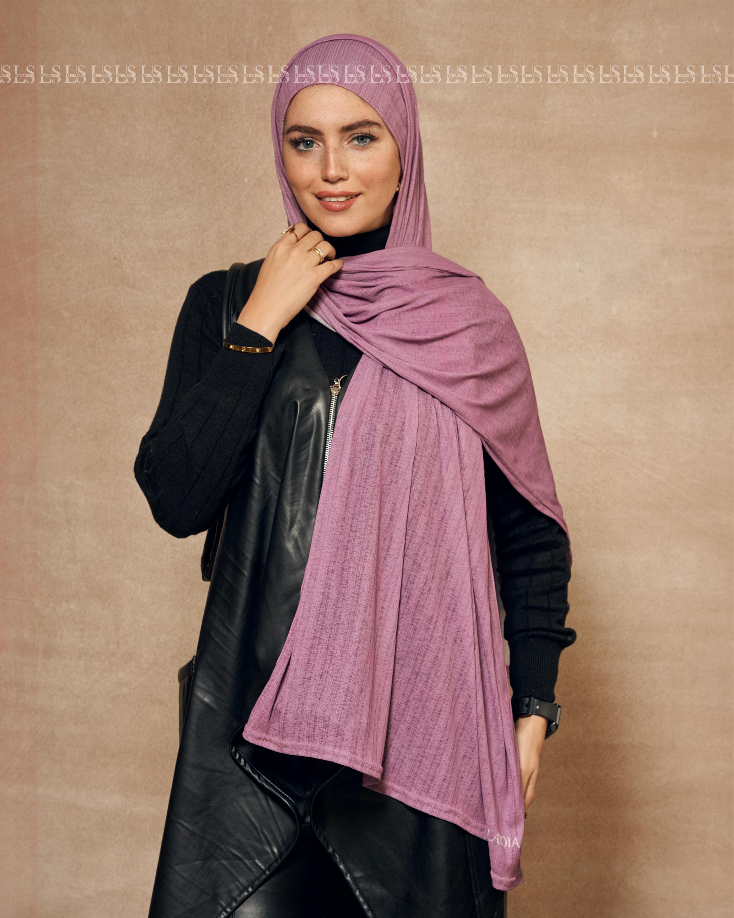 Lavander hejab with bndana