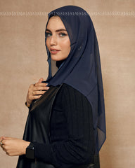 Navy Blue Mini Scarf