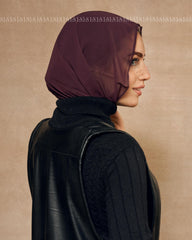 Dark Burgandy Mini Scarf