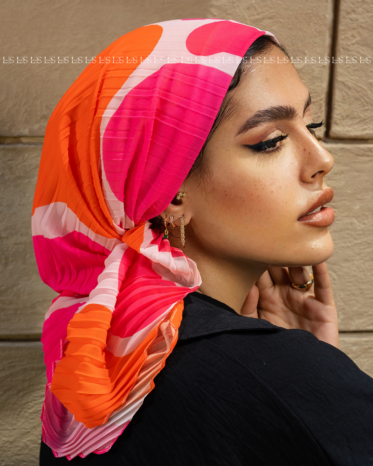 Fushia & Orange dots