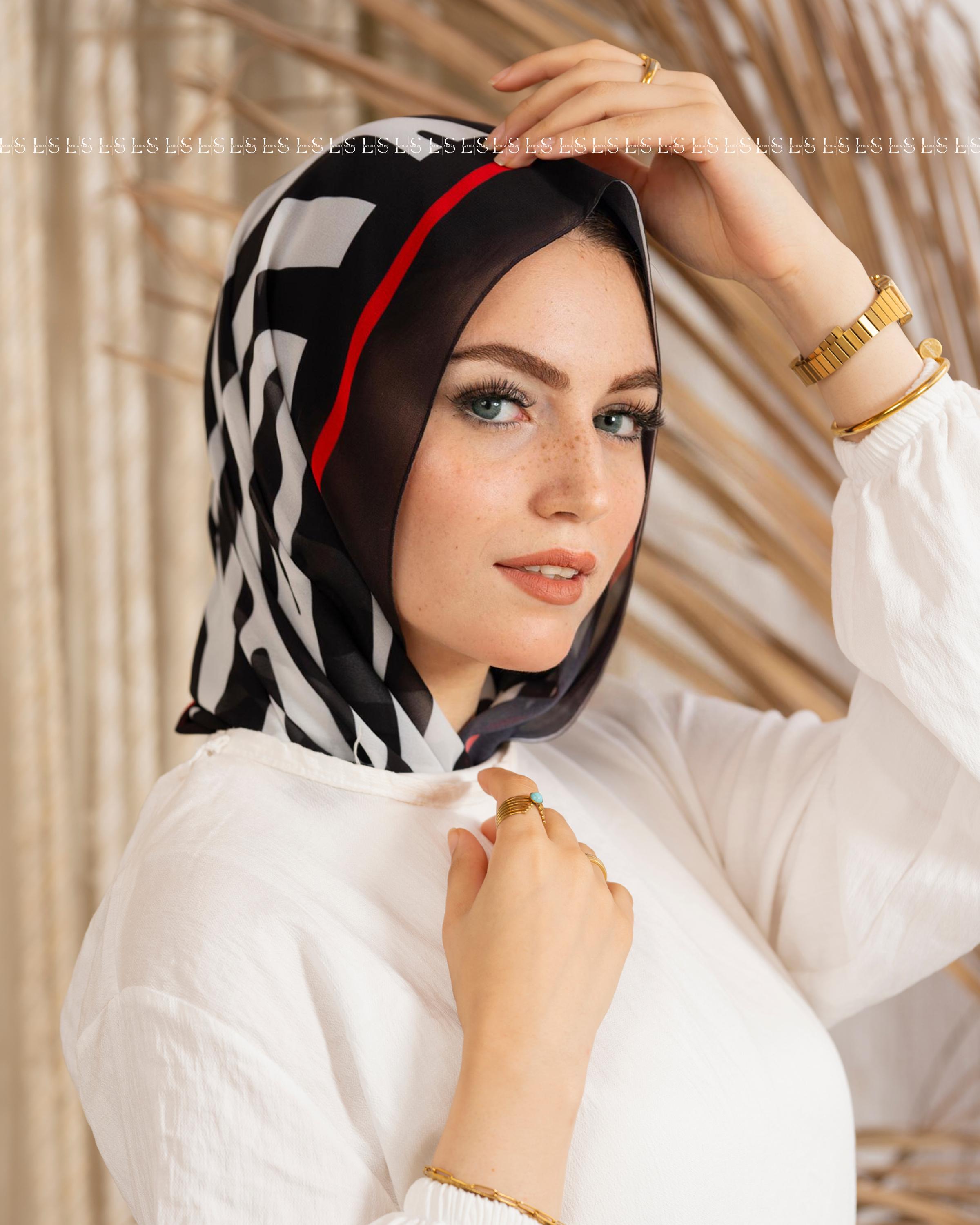 Red zibra Mini Scarf