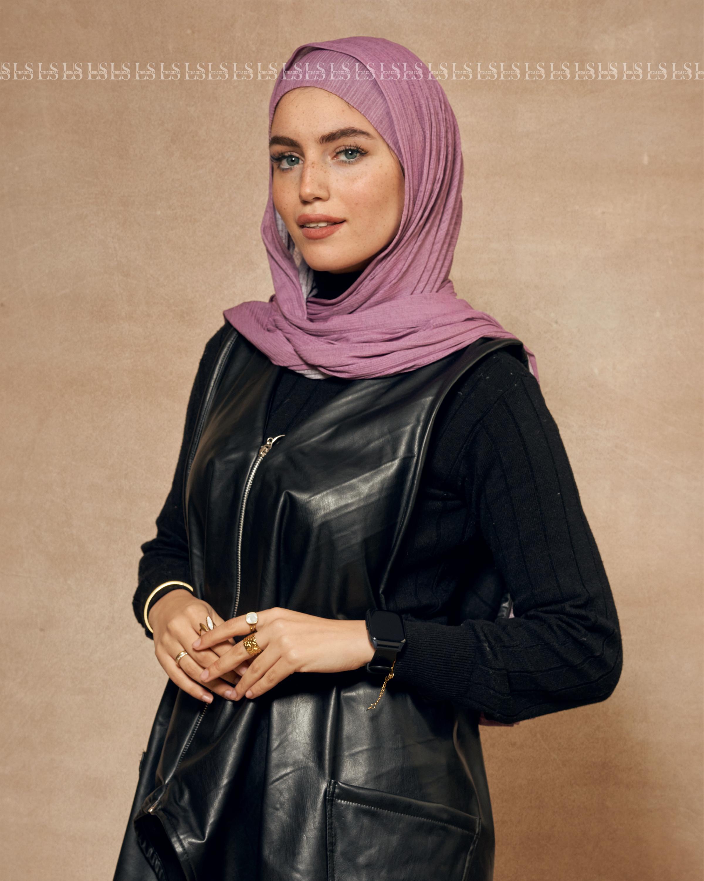 Lavander hejab with bndana