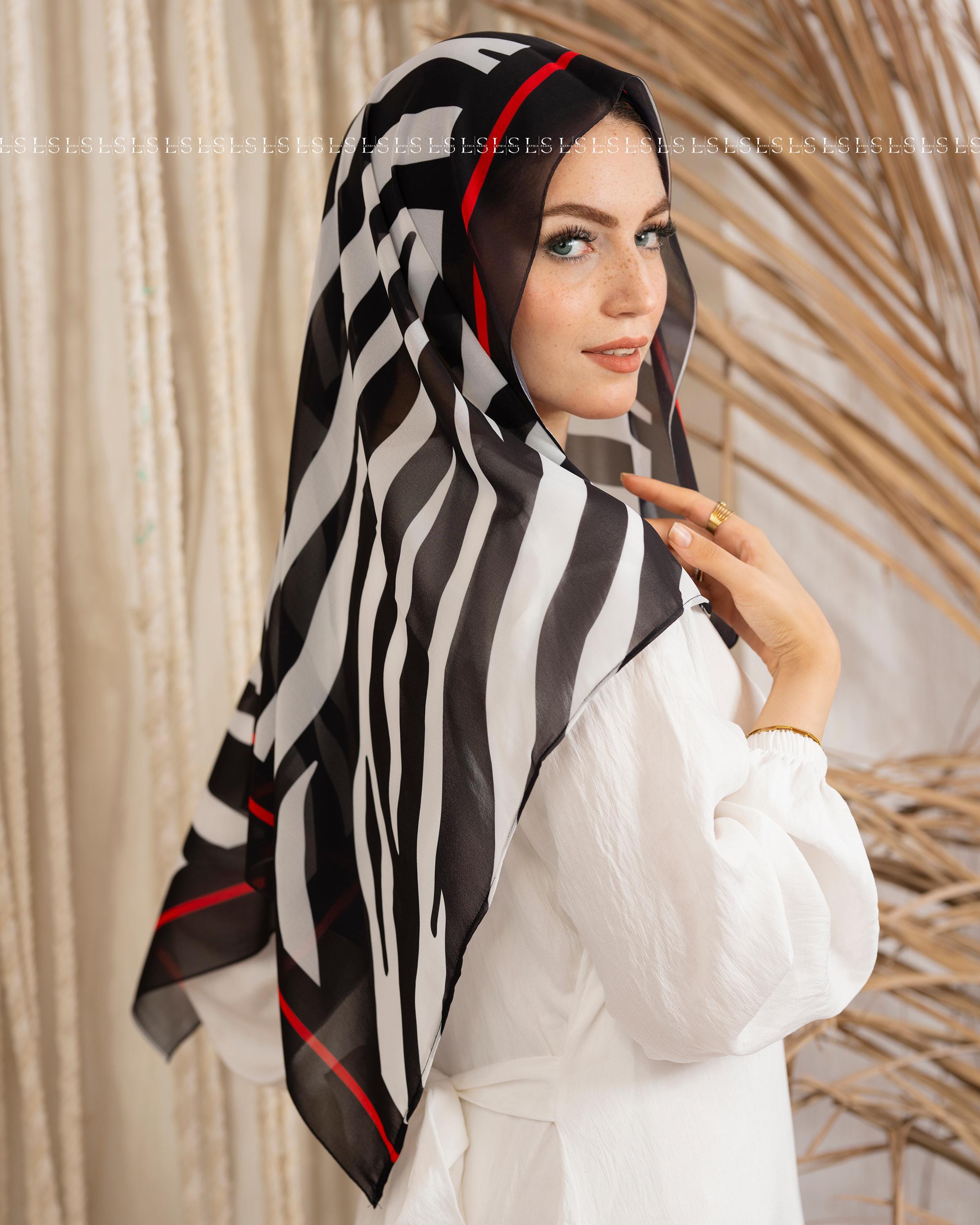 Red zibra Mini Scarf